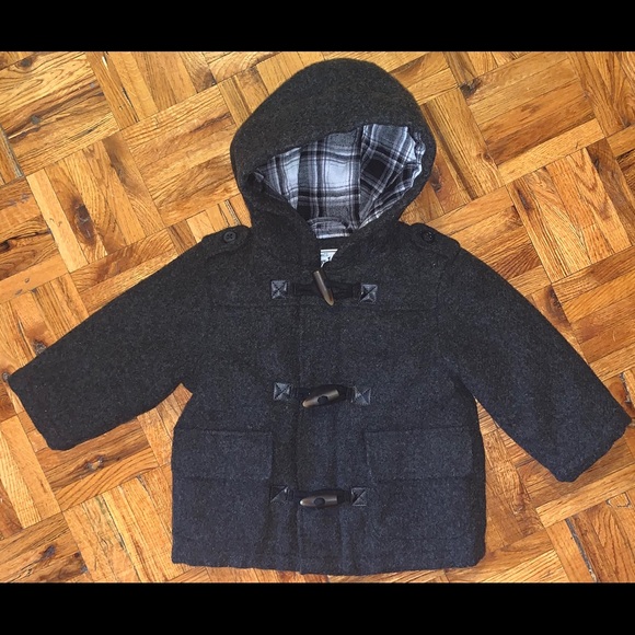 The Children's Place Other - Baby lined wool Duffle coat with hoody